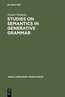 Buchcover Studies on Semantics in Generative Grammar