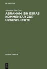 Buchcover Abraham ibn Esras Kommentar zur Urgeschichte
