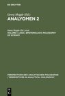 Buchcover Analyomen 2 / Logic, Epistemology, Philosophy of Science