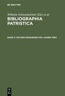 Buchcover Bibliographia Patristica / Die Erscheinungen des Jahres 1960