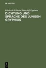 Buchcover Dichtung und Sprache des jungen Gryphius