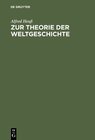 Buchcover Zur Theorie der Weltgeschichte