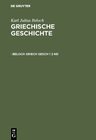 Buchcover Karl Julius Beloch: Griechische Geschichte / Die Zeit vor den Perserkriegen