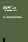 Buchcover Julius Wellhausen: Skizzen und Vorarbeiten / Prolegomena zur ältesten Geschichte des Islam. Verschiedenes