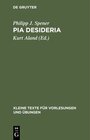 Buchcover Pia Desideria