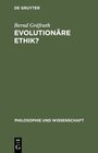 Buchcover Evolutionäre Ethik?