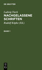 Buchcover Nachgelassene Schriften