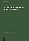 Buchcover Lex et Sacramentum im Mittelalter