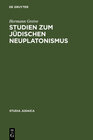 Buchcover Studien zum jüdischen Neuplatonismus