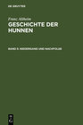 Buchcover Franz Altheim: Geschichte der Hunnen / Niedergang und Nachfolge