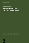 Buchcover Semantik und Lexikographie