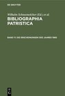 Buchcover Bibliographia Patristica / Die Erscheinungen des Jahres 1966