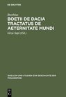 Buchcover Boetii de Dacia tractatus De aeternitate mundi