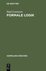 Buchcover Formale Logik