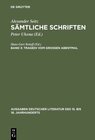 Buchcover Alexander Seitz: Sämtliche Schriften / Tragedi vom Großen Abentmal