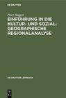 Buchcover Einführung in die Kultur- und sozialgeographische Regionalanalyse
