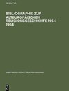 Buchcover Bibliographie zur alteuropäischen Religionsgeschichte 1954–1964