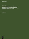 Buchcover Aristoteles: Aristotelis Opera / Aristoteles: Aristotelis Opera. Volumen I