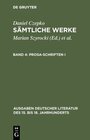 Buchcover Daniel Czepko: Sämtliche Werke / Prosa-Schriften I
