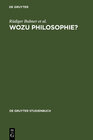 Buchcover Wozu Philosophie?