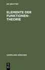 Buchcover Elemente der Funktionentheorie