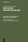 Buchcover Friedrich Schleiermacher: Kritische Gesamtausgabe. Briefwechsel und... / Briefwechsel 1774-1796