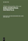 Buchcover Bibliographia Patristica / Die Erscheinungen der Jahre 1975 und 1976