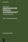 Buchcover Hans Krahe: Germanische Sprachwissenschaft / Wortbildungslehre