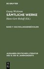 Buchcover Georg Wickram: Sämtliche Werke / Das Rollwagenbüchlein