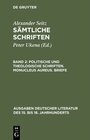 Buchcover Alexander Seitz: Sämtliche Schriften / Politische und theologische Schriften. Monucleus Aureus. Briefe