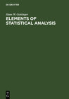 Buchcover Elements of Statistical Analysis