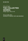 Buchcover Takelma Texts and Grammar