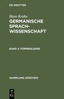 Buchcover Hans Krahe: Germanische Sprachwissenschaft / Formenlehre