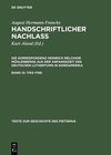 Buchcover August Hermann Francke: Handschriftlicher Nachlass. Die Korrespondenz... / 1763–1768