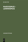 Buchcover Marxismus - Leninismus