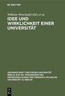 Buchcover Idee und Wirklichkeit einer Universität