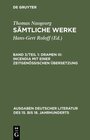 Buchcover Thomas Naogeorg: Sämtliche Werke / Dramen III: Incendia mit einer zeitgenössischen Übersetzung