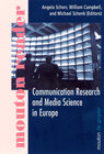 Buchcover Communication Research and Media Science in Europe