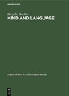 Buchcover Mind and language