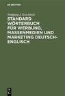 Buchcover Standard Wörterbuch für Werbung, Massenmedien und Marketing Deutsch-Englisch