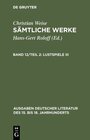 Buchcover Christian Weise: Sämtliche Werke. / Lustspiele III