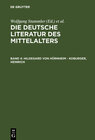 Buchcover Die deutsche Literatur des Mittelalters / Hildegard von Hürnheim - Koburger, Heinrich