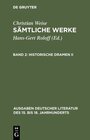 Buchcover Christian Weise: Sämtliche Werke / Historische Dramen II
