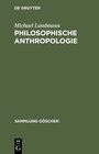 Buchcover Philosophische Anthropologie