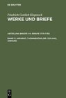 Buchcover Friedrich Gottlieb Klopstock: Werke und Briefe. Abteilung Briefe VII: Briefe 1776-1782 / Apparat / Kommentar (Nr. 132-24