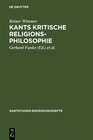Buchcover Kants kritische Religionsphilosophie
