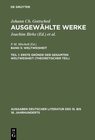 Buchcover Johann Ch. Gottsched: Ausgewählte Werke. Weltweisheit / Erste Gründe der gesamten Weltweisheit (Theoretischer Teil)