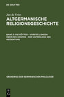 Buchcover Jan de Vries: Altgermanische Religionsgeschichte / Die Götter – Vorstellungen über den Kosmos – Der Untergang des Heiden