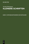 Buchcover Nicolai Hartmann: Kleinere Schriften / Vom Neukantianismus zur Ontologie