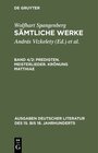 Buchcover Wolfhart Spangenberg: Sämtliche Werke / Predigten. Meisterlieder. Krönung Matthiae